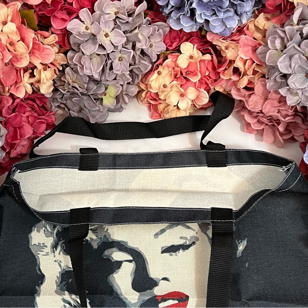 Eco-Friendly Iconic Marilyn Monroe Movie Star Folding Tote Bag - Picture 9 of 14